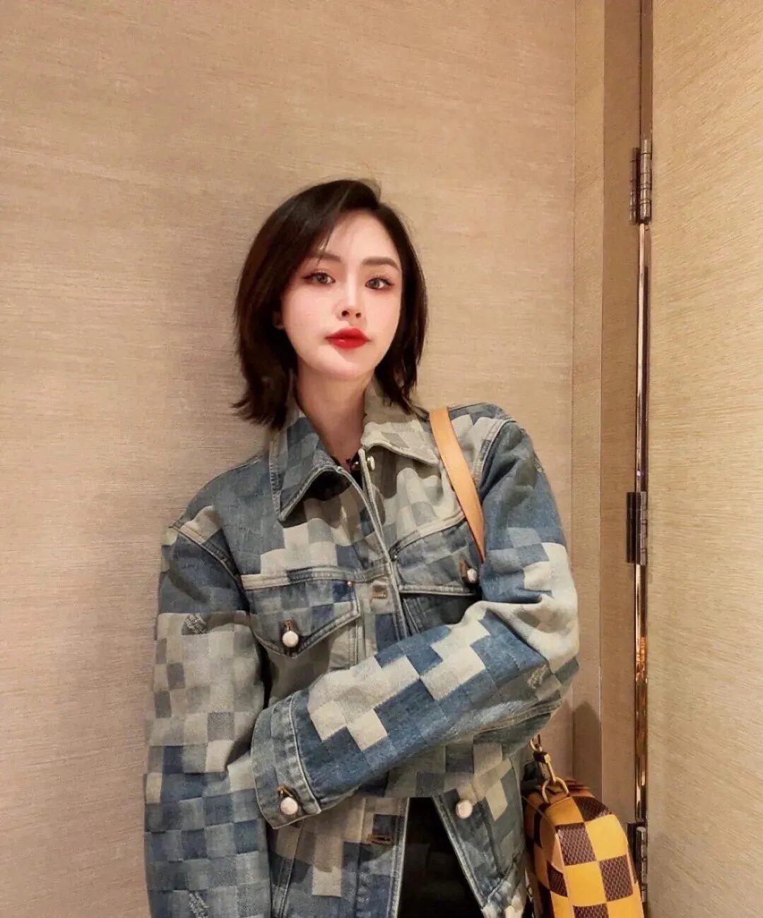 Louis Vuitton/Louis Vuitton mosaic denim jacket